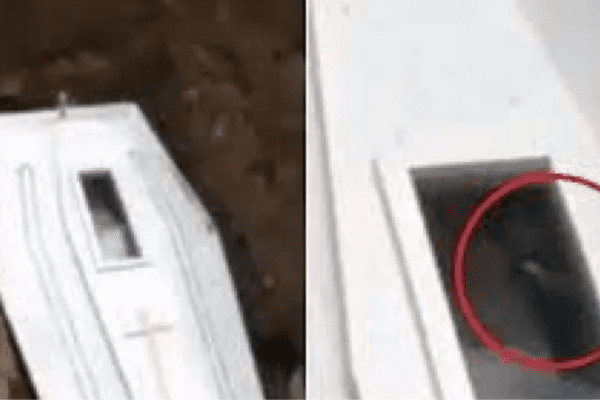 Cadáver acena durante enterro - Imagem via Redes Sociais