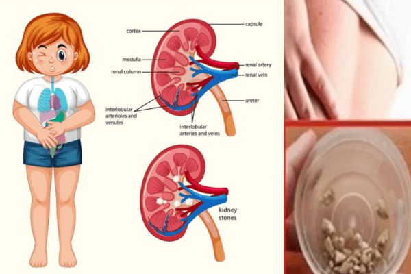 Pedra nos rins - Foto/Montagem: Imagem de brgfx no Freepik e Redes Sociais