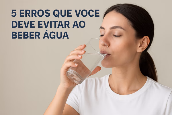 5 erros ao beber água - Imagem gerada pelo Chatgpt