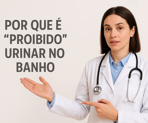 por que é proibido urinar no banho - imagem via chatgpt