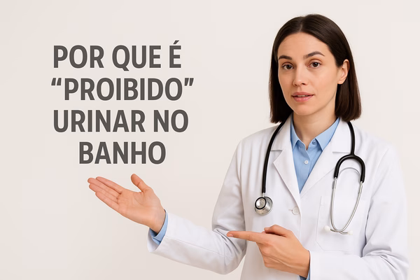 por que é proibido urinar no banho - imagem via chatgpt