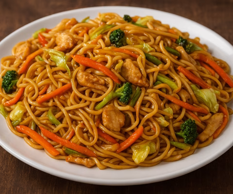 Yakissoba caseiro gourmet - imagem via chatgpt