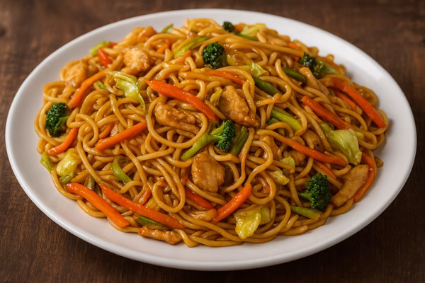 Yakissoba caseiro gourmet - imagem via chatgpt