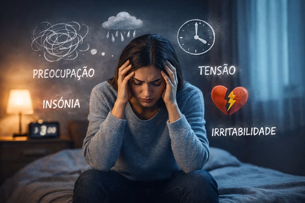 7 sinais silenciosos de ansiedade - Imagem via Chatgpt