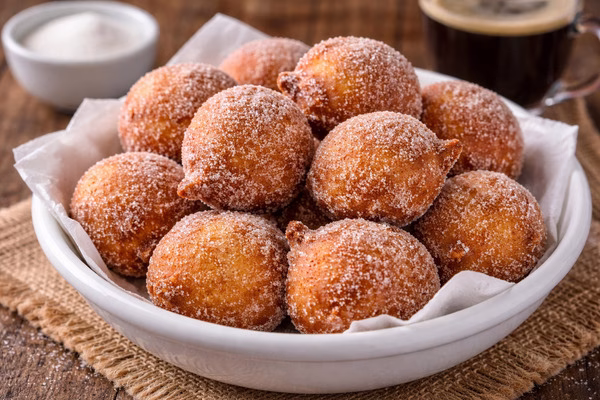 Bolinho de Chuva Crocante e Macio - Imagem via chatgpt