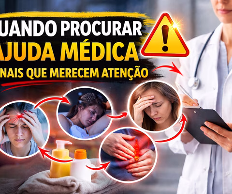Quando procurar ajuda médica - Imagem via chatgpt