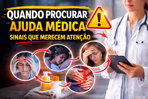 Quando procurar ajuda médica - Imagem via chatgpt
