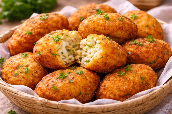 bolinho de bacalhau crocante - imagem via chatgpt