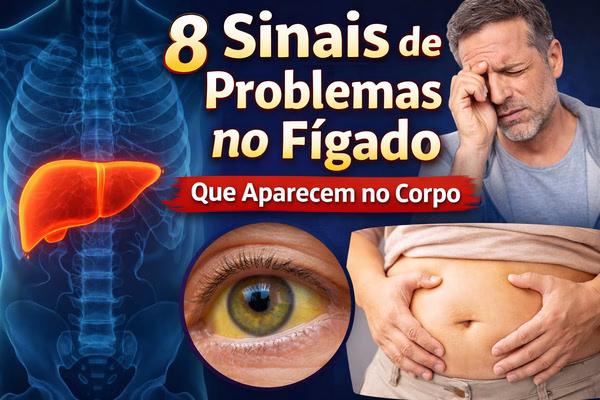 sinais de problemas no fígado