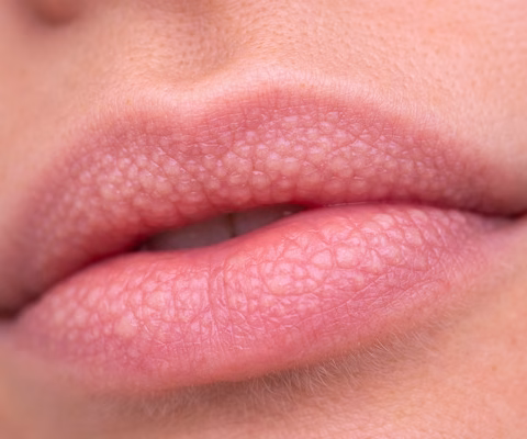 bolinhas nos lábios - imagem via chatgpt