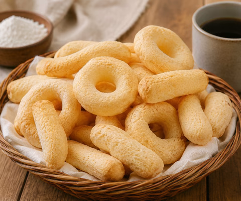 Biscoito de Polvilho Doce - Imagem via chatgpt