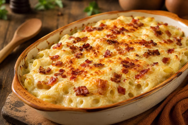 macarrão com creme de batata - imagem via chatgpt